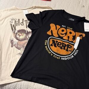 Men’s Nerf Black and Wild Things Tee Duo (Size  XL)